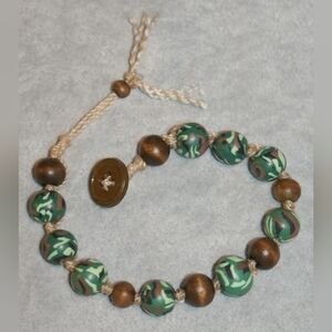 Unisex camo corded bracelet BU-8-001